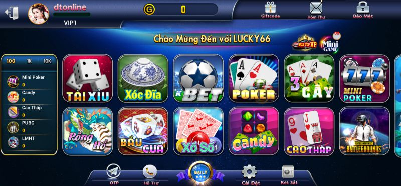 Lucky66 Club sở hữu nhiều tựa game siêu chất