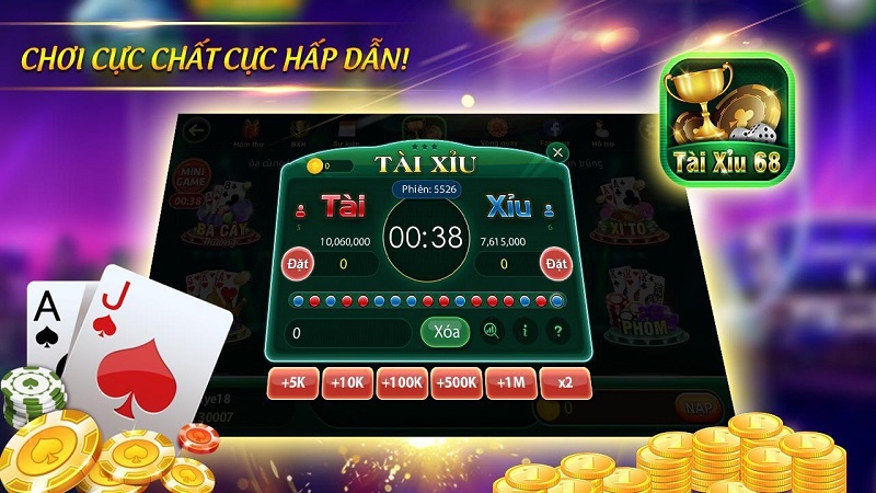Game bài 68 - Trải nghiệm game bài đổi thưởng hấp dẫn nhất - Thabet