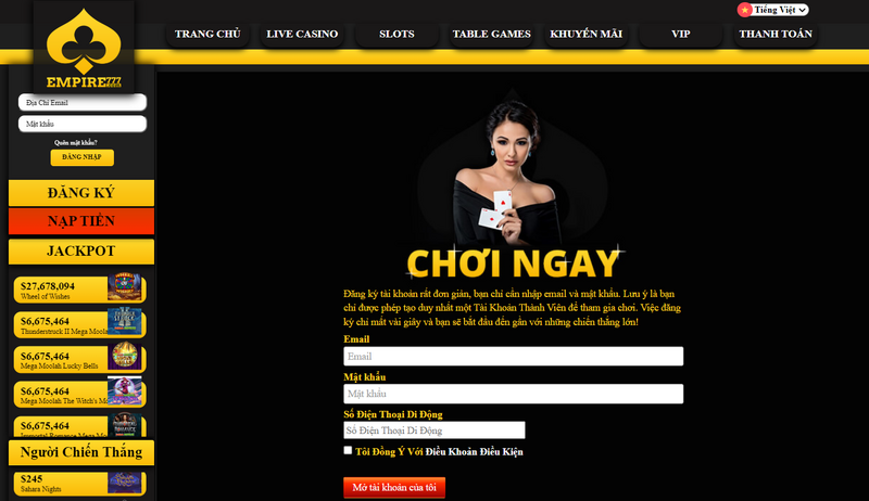 Empire777 - Thiên đường giải trí đỉnh cao trên thế giới 