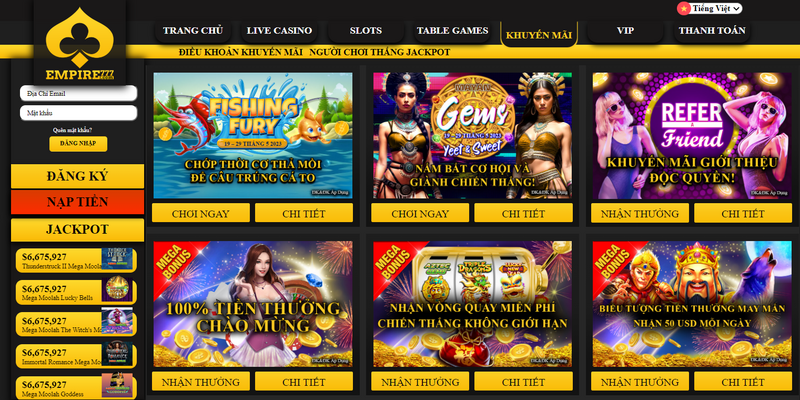 Empire777 - Thiên đường giải trí đỉnh cao trên thế giới 