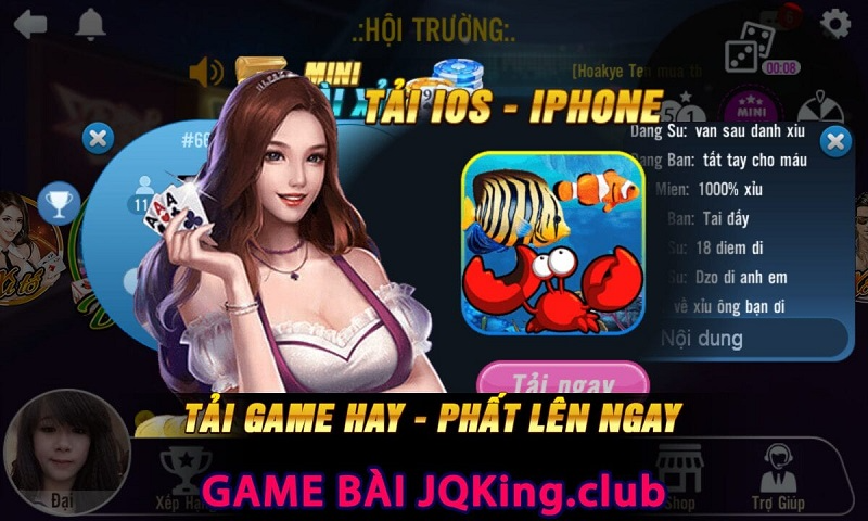 Khám phá game bài JQKing nhận code tân thủ 100k