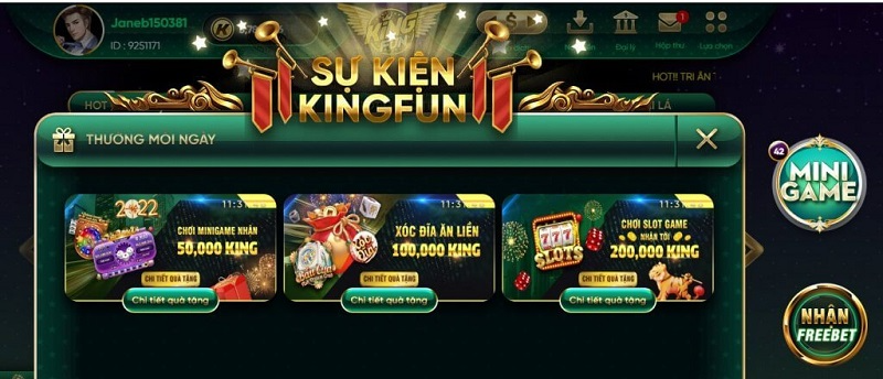 Review KingFun - Nổ hũ thả ga, rinh quà cực đã