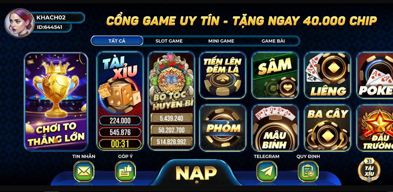 Khám phá game bài Chuanvip nhận thưởng nóng siêu khủng