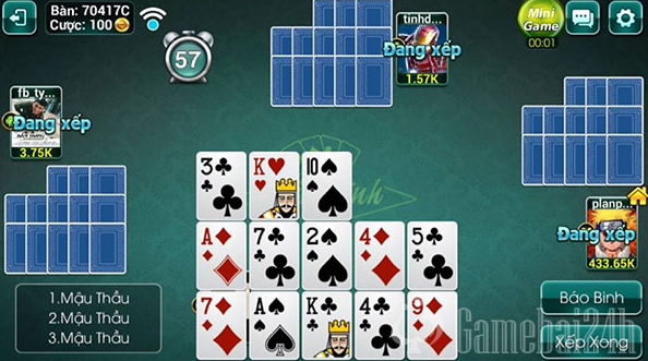 Topdoithuong: Mẹo chơi Mậu Binh giúp tay mơ trở thành cao thủ